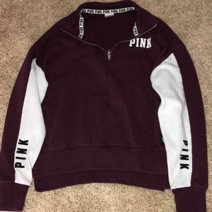 This is a PINK maroon pullover